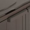 Trash Bin with 2 Doors Brown 25.6"x17.7"x34.6" PP